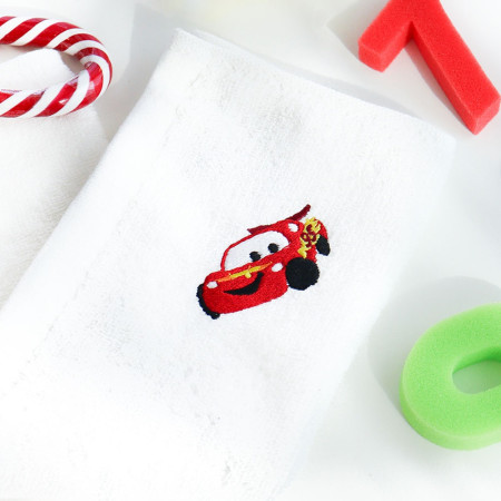 디즈니 카 어린이집 고리 주방수건 4매세트