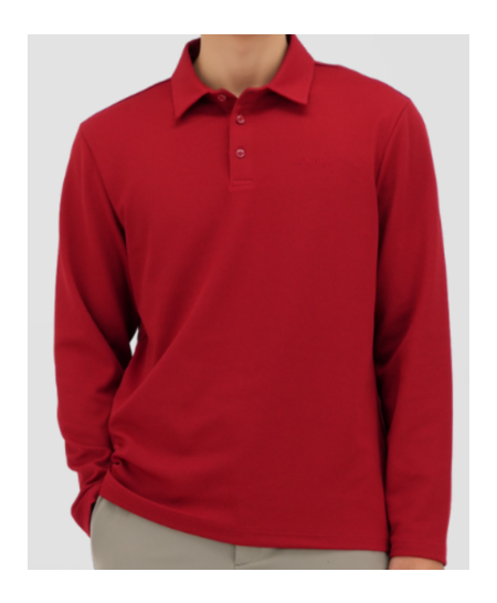 [행복한백화점][마운티아]남성 25FW 가을 피케조직 기모긴팔 헤밀턴카라티셔츠 2컬러 1MQTSFU002