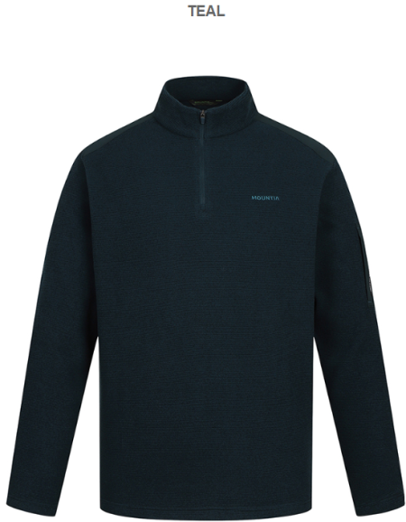 [행복한백화점][마운티아]남성 겨울 25FW 니트 우븐패치 버니어집업티셔츠3 2컬러 1MQTSWU007