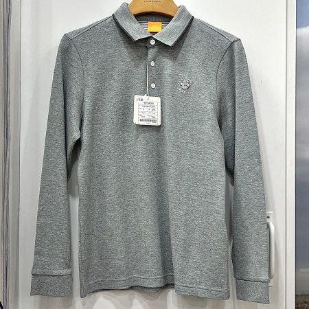 [행복한백화점][루이까스텔]실리콘 원형와펜 기모 YOLO티핑 티셔츠 라이트그레이 남성 7METS907