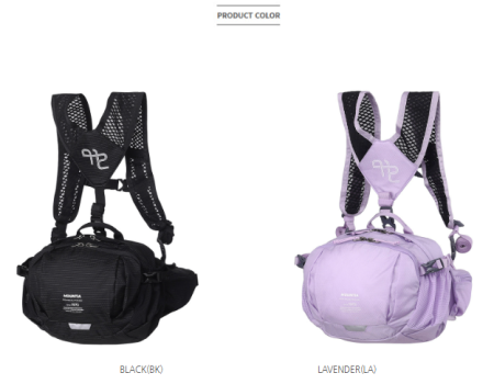 [행복한백화점][마운티아]남녀공용 2컬러 탈론멜빵힙색 2MQKSX3905 산행 아웃도어 활동에 적합한 멜빵형힙색