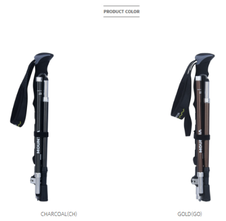 [행복한백화점][마운티아]남녀공용 24 본테라135폴딩스틱 2MQSTX4902 듀랄루민소재 3단 폴딩스틱