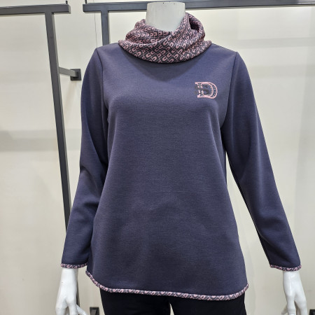 [행복한백화점][마담엘레강스]터틀넥호피티블라우스