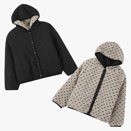 [행복한백화점][더데이걸]귀욤 따뜻 뽀글이 점퍼  TGJP26101