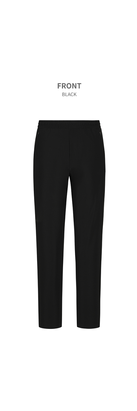 [행복한백화점][마운티아]25 남성여름 일상등산 허리E밴드 블랙 쿨로아팬츠1CDPNMU010