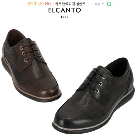 [행복한백화점][엘칸토]MD BEST PICK! 소가죽 무늬피 세미 캐주얼 더비슈즈