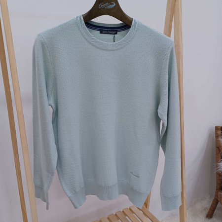 [행복한백화점][크로커다일]남성춘하민트색라운드니트 cdaaakr1311(41)