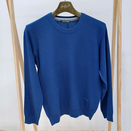 [행복한백화점][크로커다일]남성춘하블루색라운드니트cdaaakr1311(33)