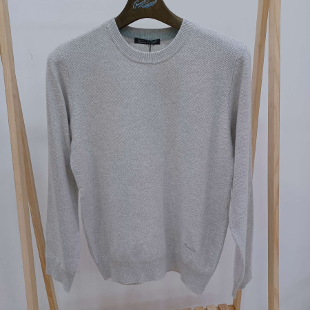 [행복한백화점][크로커다일]남성춘하아이보리색라운드니트cdaaakr1311(93)