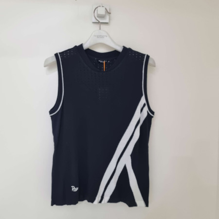 [행복한백화점][팜스프링스]스카시 조직믹스 나운드넥 조끼 SKVL22454