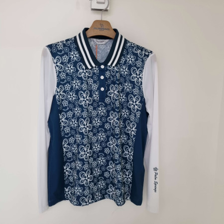 [행복한백화점][팜스프링스]플라워 브린트 요꼬에리 티셔츠 STSL 241212