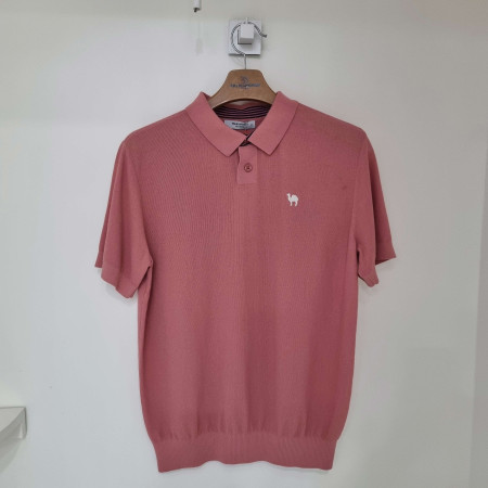 [행복한백화점][팜스프링스] 벌집 조직. 반팔카라 니트. SKTM242351