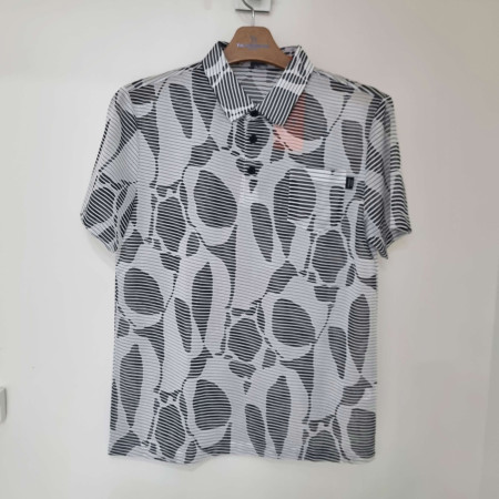 [행복한백화점][팜스프링스]물결자가드 카라 티셔츠. STSM 242160