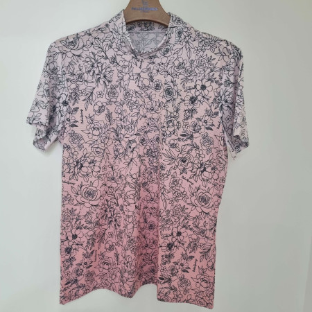 [행복한백화점][팜스프링스]플라워. 그라데이션 반팔티셔츠,STTL 242295