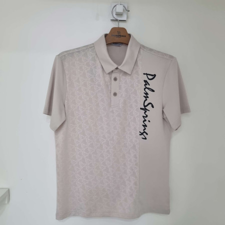 [행복한백화점][팜스프링스]로고 메쉬 자가드 카라티셔츠 STSM 242179