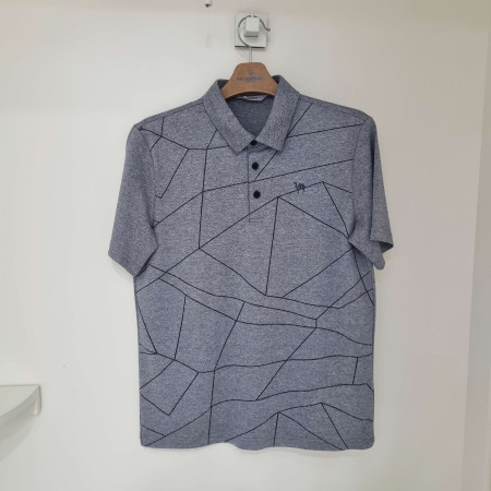 [행복한백화점][팜스프링스] 기하학 번아웃 배색 제에리 티셔츠 STSM 242181