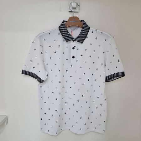 [행복한백화점][팜스프링스]잔패턴 스트라이프 요꼬에리 티셔츠 STSM242176 