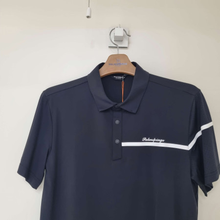 [행복한백화점][팜스프링스]언발란스 펀칭소재 블랙티셔츠STSM 242161