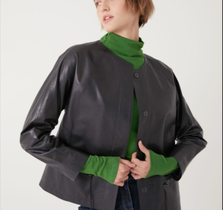 [행복한백화점][올리비아로렌]여성케주얼 가죽 자켓 VOBJN3F7451