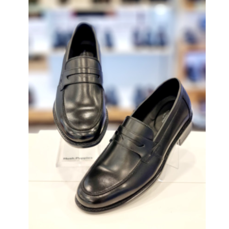 [행복한백화점][허시파피]남성 블랙 데일리 모던 컴포트 유광 페니로퍼 3MN522