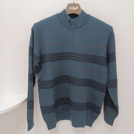 [행복한백화점][크로커다일]남성추동카키색반집업니트cdaaakr3316(45)