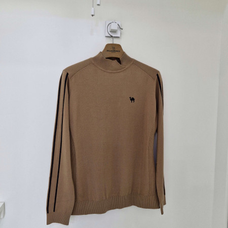 [행복한백화점][팜스프링스]소매로고. 포인트 에리 트임 풀오버. SKTL 243404