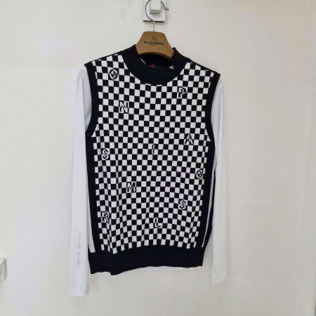 [행복한백화점][팜스프링스]가을 체커보드 에리트임. 베스트 SKVL 243402