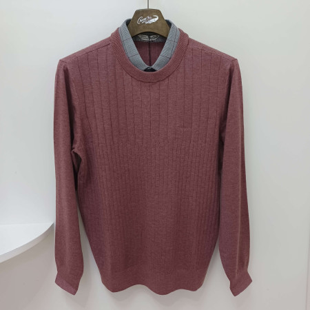 [행복한백화점][크로커다일]남성추동핑크색레이어드니트cdaaakt3351(78)