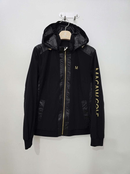 [행복한백화점][마코]레더질감배색소매배색후드점퍼MOW3JP71