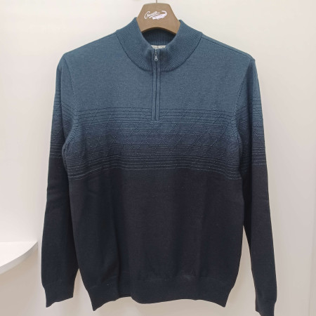 [행복한백화점][크로커다일]남성곤색반집업니트cdaaakr3318(33)