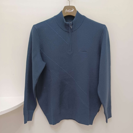 [행복한백화점][크로커다일]남성곤색반집업니트cdaaakr4336(38)