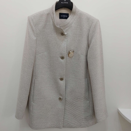 [행복한백화점][올포유]봄  여성 하이넥 솔리드  쟈켓  (아이보리,블루)  ALKKN--1211