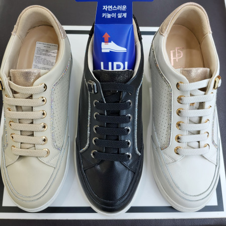 [행복한백화점][에스콰이아]여섬 반짝이 6센치 키높이 스니커즈 PFDFHZ767