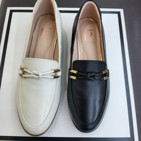 [행복한백화점][에스콰이아]여성 양가죽 등장식 고무창 드레스 로퍼 PFDFHQ764