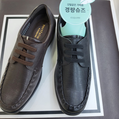 [행복한백화점][에스콰이아]남성  경량 세미정장 사피아노 소가죽 컴포트화 PFDFHD066