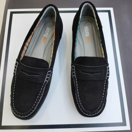 [행복한백화점][에스콰이아]여성 스웨이드 소프트 로퍼