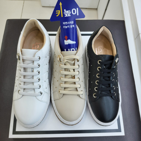 [행복한백화점][에스콰이아]여성 특가 밴딩 6센치 시크릿 키높이 발편한 이쁜 반짝이 스니커즈 PFDFHZ771