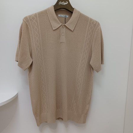 [행복한백화점][크로커다일]남성여름베이지색카라니트cdaabkt2342(82)