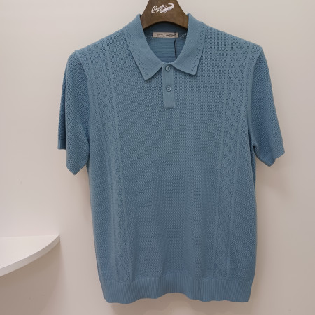 [행복한백화점][크로커다일]남성블루여름카라니트cdaabkt2342(33)