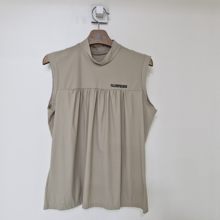 [행복한백화점][팜스프링스]STTL252277 모크넥 셔링슬리브리스 티셔츠