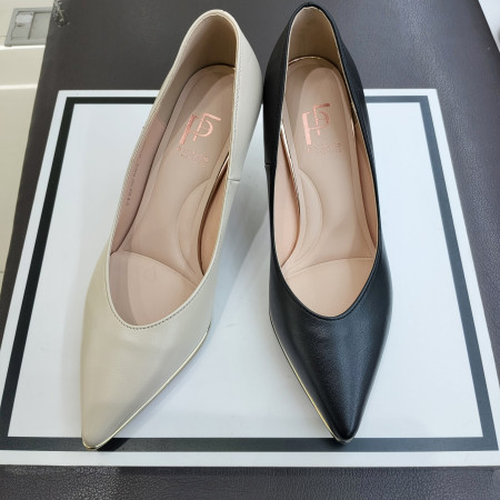 [행복한백화점][에스콰이아]여성 7센치 금테 펌프스 포인트굽 기본 정장 구두  PFEFHP58