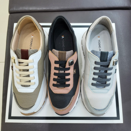 [행복한백화점][에스콰이아]여성 경량 발편한 쿠션 5센치 키높이 밴딩 스니커즈 OYAEFHZ756