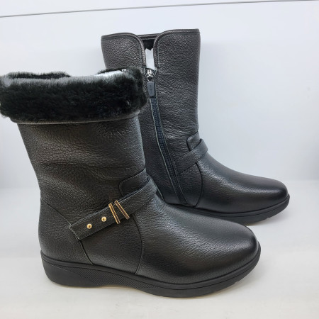 [행복한백화점][에스콰이아] 여성 초경량 소프트 말랑말랑한 발편한 따뜻한 털 미들부츠PFDWBM6