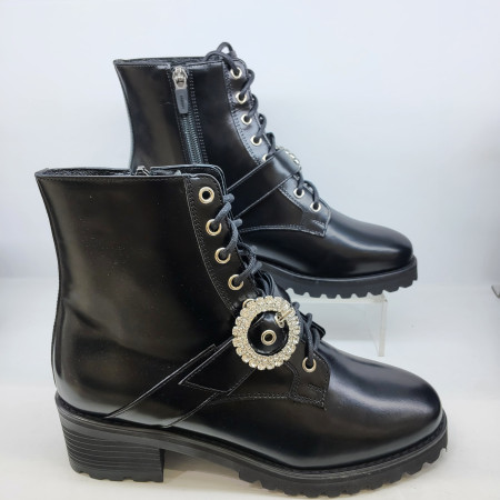 [행복한백화점][에스콰이아]여성 5센치 큐빅장식  논슬립 워카부츠 EQCWBS6