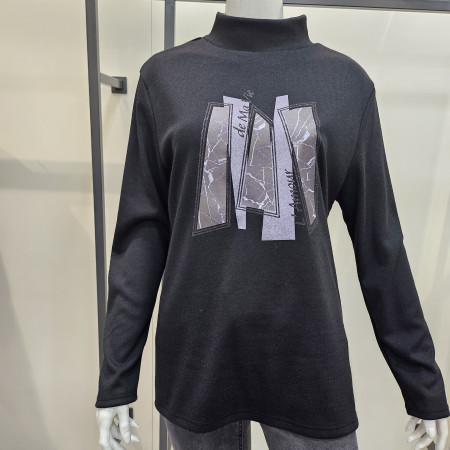 [행복한백화점][마담엘레강스]하이넥간절기 티블라우스