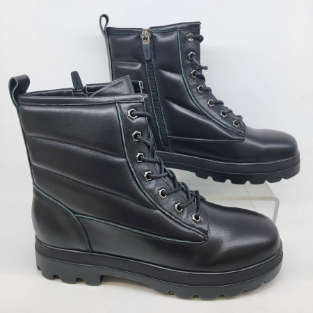 [행복한백화점][에스콰이아]초특가 여성 경량 소가죽 발편한 워카부츠 블랙 YACWBM6