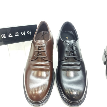 남성 소가죽  더비 기본 구두 5센티 PF0FHD307