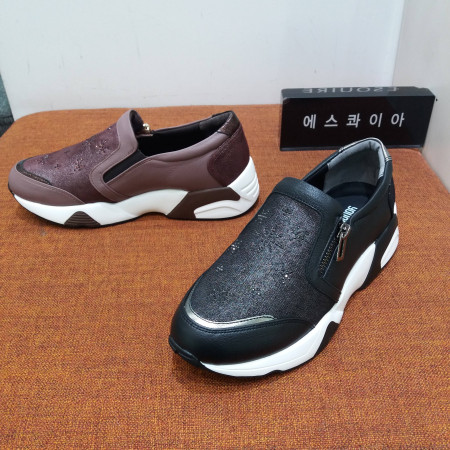에스콰이아 영에이지 양가죽  슬립온 5센치   YAAFHL51
