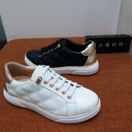 영에이지 여성 밴딩 발편한 스티치 스니커즈 PFAFHZ552