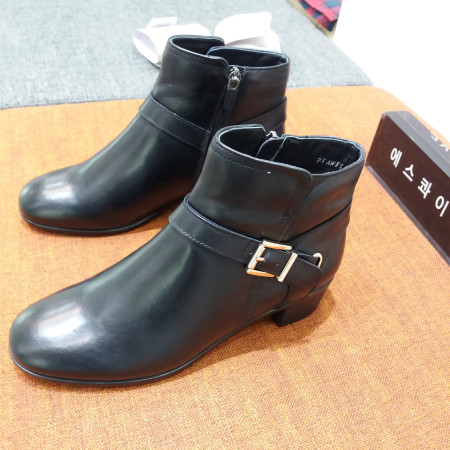 포트폴리오 4센치 우레탄창 버클장식  소가죽 퍼부츠  607